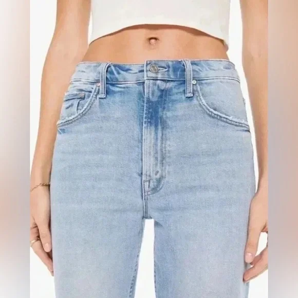 MOTHER Superior The Scooter Ankle Jeans Don’t Be a Square Wash size 32